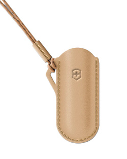 Scyzoryk Victorinox Classic SD, biały w zestawie ze skórzanym etui 0.6223.7G49