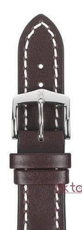 Pasek Hirsch do zegarka Heavy Calf L 24 mm /Brązowy 01475010-2-24