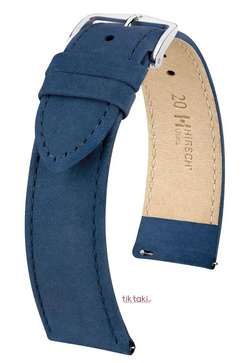 Pasek Hirsch do zegarka Osiris L 20 mm / Niebieski 03433080-2-20