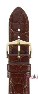Pasek Hirsch do zegarka Crocograin L 20mm /Brązowy 12322810-2-20