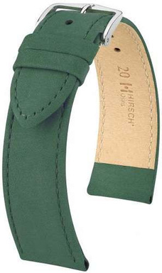Pasek Hirsch do zegarka Osiris L 22 mm / Zielony 03433040-2-22