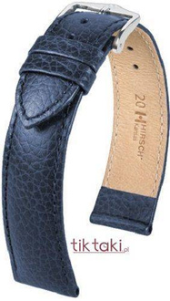 Pasek Hirsch do zegarka Kansas L 22 mm /Granatowy 0150280-2-22