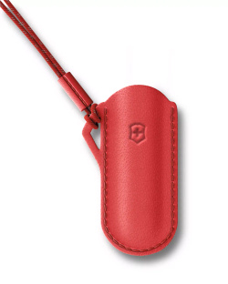 Scyzoryk Victorinox Classic SD, czerwony w zestawie ze skórzanym etui 0.6223.G1