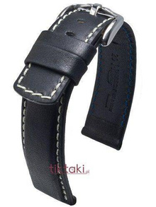 Pasek Hirsch do zegarka Mariner L 22 mm /Czarny 14502150-2-22