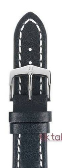 Pasek Hirsch do zegarka Heavy Calf L 18 mm /Czarny 01475050-2-18