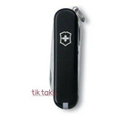 Scyzoryk Victorinox Classic SD, czarny w zestawie ze skórzanym etui 0.6223.3G2