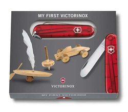 Scyzoryk My First Victorinox,  transparentny czerwony 0.2373.T