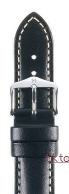 Pasek Hirsch do zegarka Trooper 24 mm /Czarny 03002050-2-24