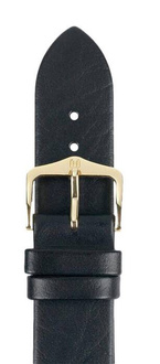Pasek Hirsch do zegarka Calf M 12mm /Czarny 10102050-1-12