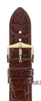 Pasek Hirsch do zegarka Crocograin L 22mm /Brązowy 12322810-2-22