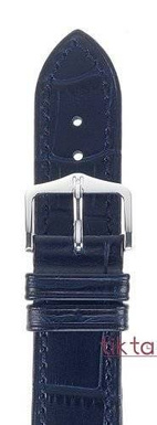 Pasek Hirsch do zegarka Duke L 22 mm /Granatowy 01028080-2-22
