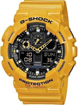 Bezel do zegarka Casio G-Shock GA-100A-9AER, GA-100, GR-8900, GA-110, GD-100, GD-110, GA-120, GD-120, GAX-100 (10347601) Żółty lakierowany
