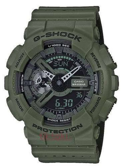 Bezel do zegarka Casio G-Shock GA-110LP-3AER, GA-100, GR-8900, GA-110, GD-100, GD-110, GA-120, GD-120, GAX-100 (10529072) Ciemny Zielony matowy