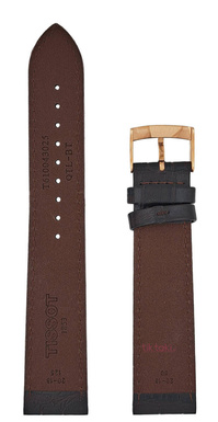 Pasek Tissot T610043025 T600043014 do zegarka Tissot Carson T1224173601100  / Ciemny Brąz / 20 mm