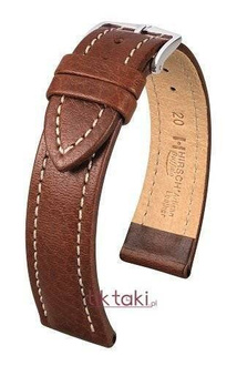 Pasek Hirsch do zegarka Buffalo Artisan L 22 mm /Brązowy 11320215-2-22