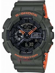 Bezel do zegarka Casio G-Shock GA-110LN-3AER, GA-100, GR-8900, GA-110, GD-100, GD-110, GA-120, GD-120, GAX-100 (10540165) Zielony matowy