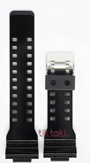 Pasek do zegarka Casio G-8900, GA-100, GA-110, GA-120, GD-100, GD-110, QW-3400, GA-700, GA-710(10400709)Czarny lakier