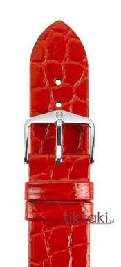 Pasek Hirsch do zegarka Sobek L 18 mm /Czerwony 03928020-2-18