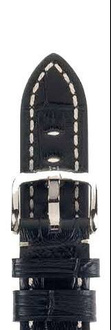 Pasek Hirsch do zegarka Knight L 20 mm / Czarny 10902850-2-20