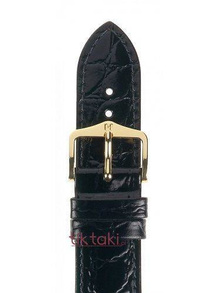 Pasek Hirsch do zegarka Crocograin M 12mm /Czarny 12302850-1-12