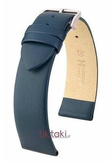 Pasek Hirsch do zegarka Toronto L 22 mm /Granatowy/ 03702080-2-22