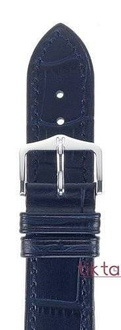 Pasek Hirsch do zegarka Duke L 18 mm /Granatowy 01028080-2-18