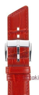 Pasek Hirsch do zegarka Princess M 18 mm /Czerwony 02628120-2-18