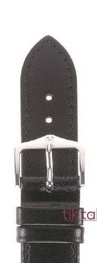 Pasek Hirsch do zegarka Osiris L 19 mm /Czarny 03475050-1-19