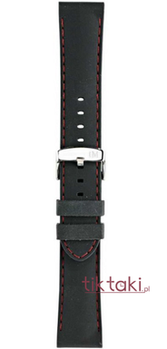 Pasek Morellato Carezza Silicone Nero Cucitura  A01U3844187883CR22 / Czarny