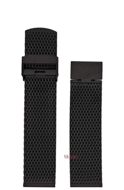 Bransoleta do zegarka Vostok Almaz 22 mm / Stalowa matowa  /Czarna Mesh 