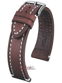 Pasek Hirsch do zegarka Liberty Artisan L 20 mm /Brązowy 10900210-2-20