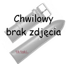 Pasek do zegarka Vostok Gaz Limousine 23 mm / Czarny ,stalowa sprzączka w kolorze srebrnym