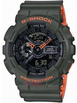 Bezel do zegarka Casio G-Shock GA-110LN-3AER, GA-100, GR-8900, GA-110, GD-100, GD-110, GA-120, GD-120, GAX-100 (10540165) Zielony matowy