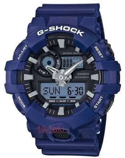Bezel do zegarka Casio G-Shock GA-700-2AER, GA-700, GA-710 (10540242) Niebieski matowy