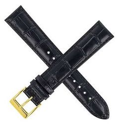 Pasek do zegarka Atlantic XL /Czarny /20 mm