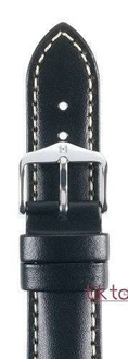 Pasek Hirsch do zegarka Trooper L 22 mm /Czarny 03002050-2-22