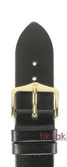 Pasek Hirsch do zegarka Diamond Calf M 12mm / Czarny 14100250-1-12
