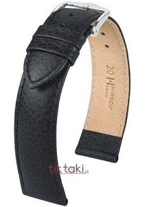 Pasek Hirsch do zegarka Kansas L 18 mm /Czarny 01502050-2-18