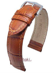 Pasek Hirsch do zegarka Duke L 22 mm /Brązowy 01028075-2-22