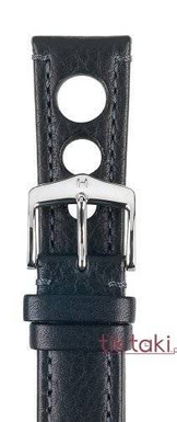 Pasek Hirsch do zegarka Rally Artisan L 20 mm /Czarny 05102050-2-20