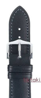 Pasek Hirsch do zegarka Kent Artisan L 18 mm /Czarny 01002050-2-18