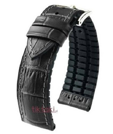 Pasek Hirsch do zegarka Paul L 20 mm/Czarny 0925028050-2-20