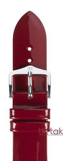Pasek Hirsch do zegarka Diva M 18 mm /Czerwony 01536160-2-18