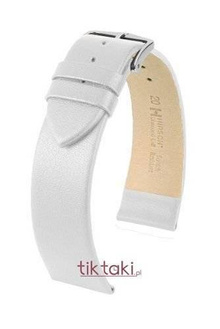Pasek Hirsch do zegarka Diamond Calf M 20 mm /Biały 14100200-1-20