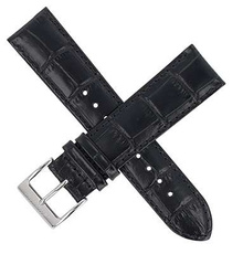 Pasek do zegarka Atlantic /Czarny/22 mm