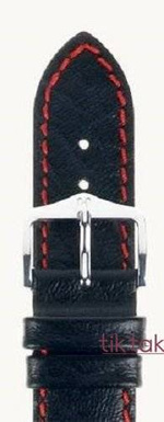 Pasek Hirsch do zegarka Jumper L 22 mm /Czarny 04402051-2-22