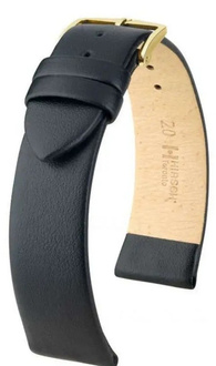 Pasek Hirsch do zegarka Toronto NQR M 12mm /Czarny 03702150NQ-1-12