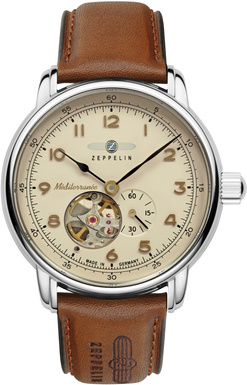 Zegarek Zeppelin Mediterranee Open Heart Automatic 9666-5