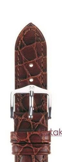 Pasek Hirsch do zegarka Aristocrat L18 mm /Brązowy 03828010-2-18