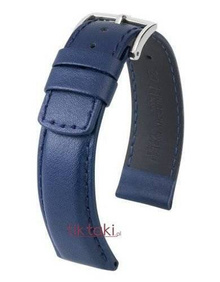 Pasek Hirsch do zegarka Runner L 22 mm /Granatowy 04002080-2-22